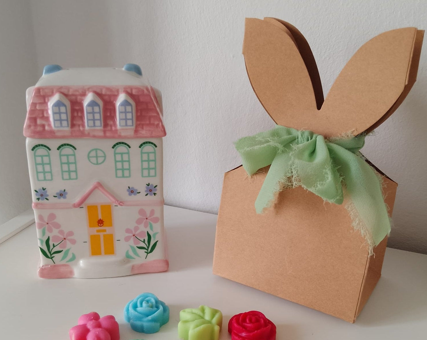 wax melt foral + quemador cottage 🌷🌺